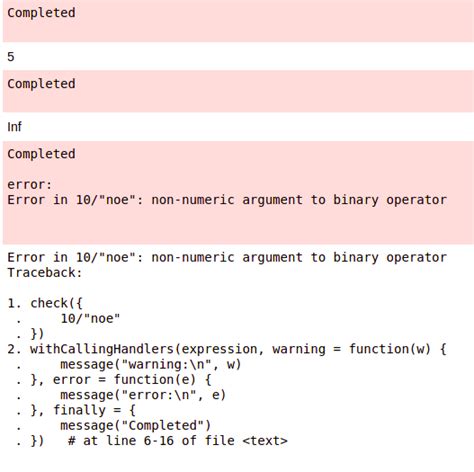 what is exception handling in r programming