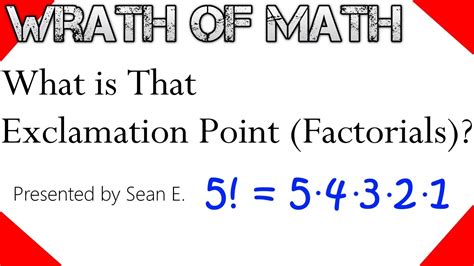 what is exclamation point in mathematics