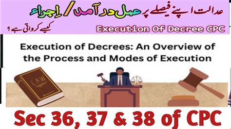 what is execution of decree in cpc