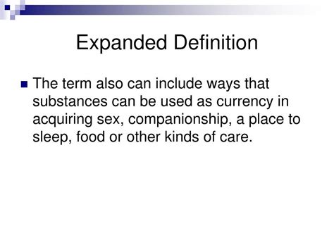what is expanded definition in research