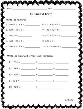 what is expanded form in math 4th grade