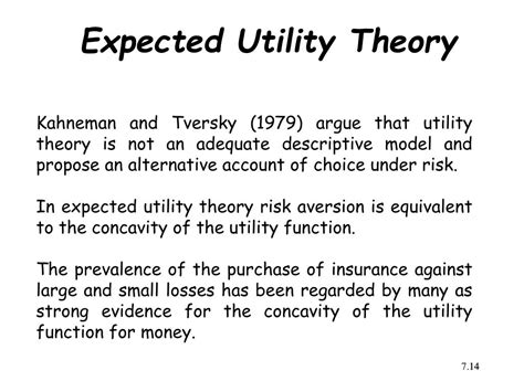 what is expected utility theory