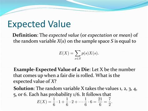what is expected value in statistics