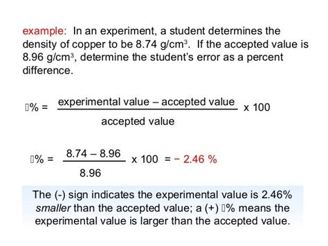 what is experimental value