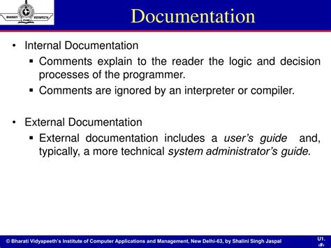 what is external documentation in programming