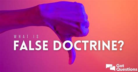 what is false doctrine in bible