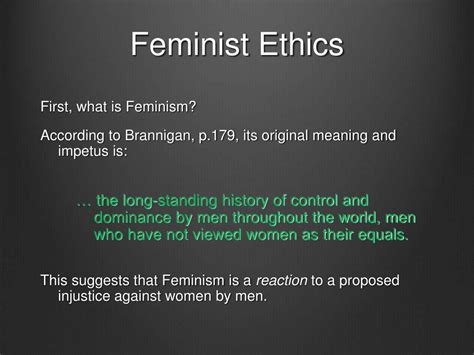 what is feminist ethics lindemann summary