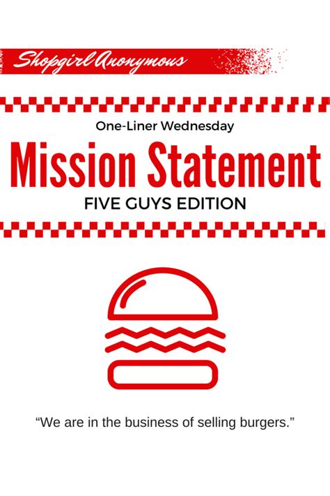what is five guys mission statement