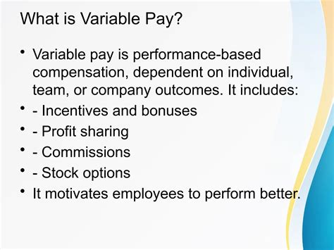 what is fixed pay and variable pay