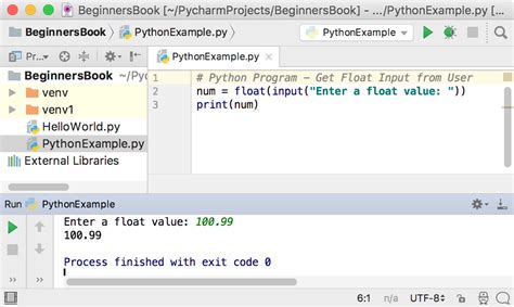what is float input in python