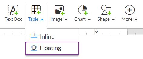 what is floating object in word