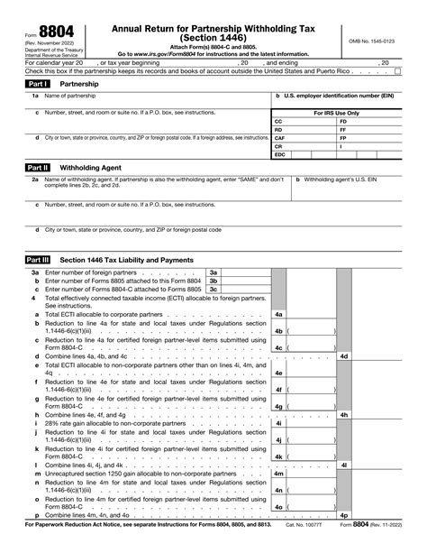 what is form 8804