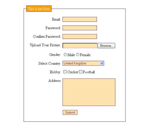 what is form field in html