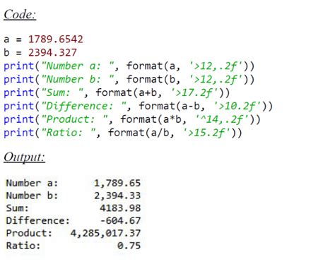 what is format in python with example