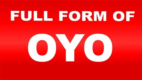 what is full form of oyo