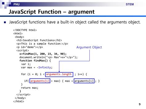 what is function argument in javascript