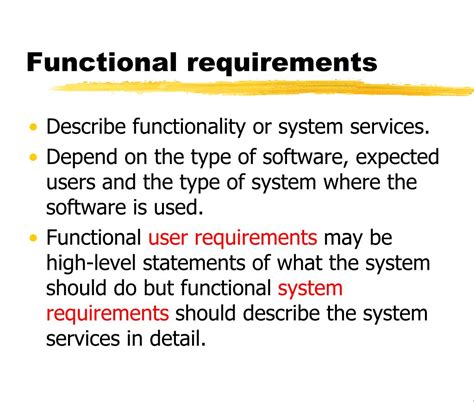 what is functional requirements in software engineering mcq