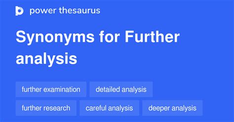 what is further analysis