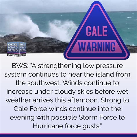 what is gale warning mean