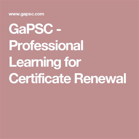 what is gapsc certification