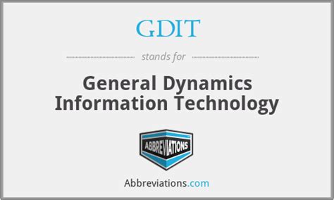 what is gdit stand for