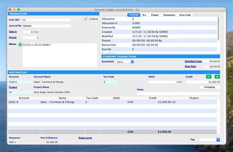 General Ledger SapphireOne ERP CRM Accounting Software