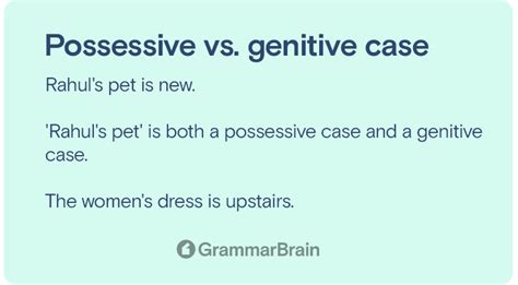what is genitive case with example