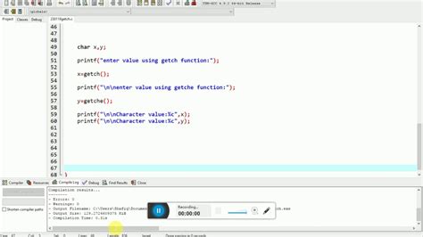 what is getch() in c