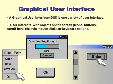 what is graphical user interface give an example