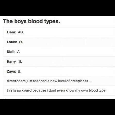 what is harry styles blood type