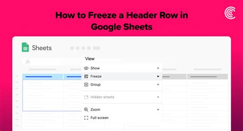what is header format in google sheets