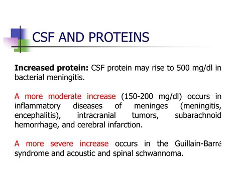 What Is High Protein In Csf Called