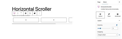 What Is Horizontal Scroll