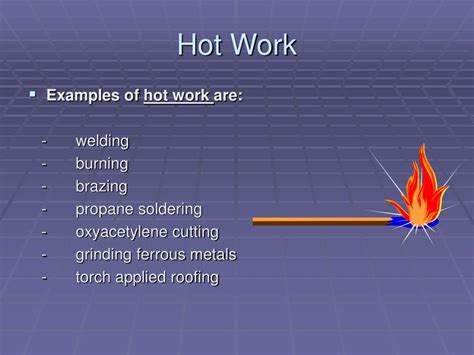 what is hot works
