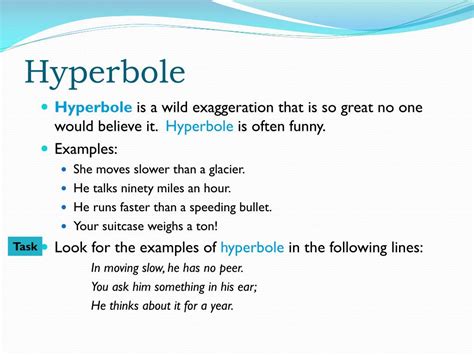 what is hyperbole and 5 examples