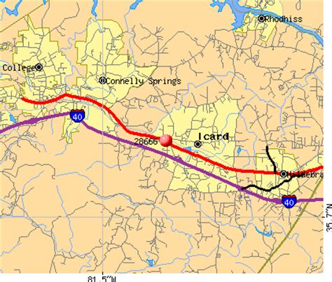 What Is Icard Nc Zip Code