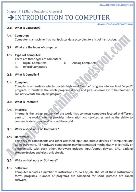 what is ict in computer short answer