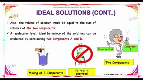 what is ideal and non ideal solution