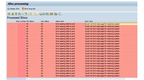 What Is Idoc Error In Sap