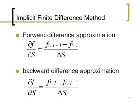 what is implicit finite difference method