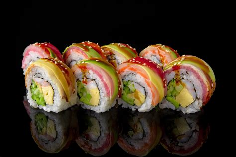 Sushi Rainbow Roll Food Delivery Blog