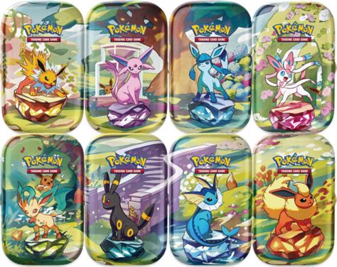 what is in prismatic evolutions mini tin