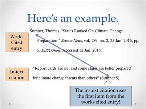 what is in text citation and reference