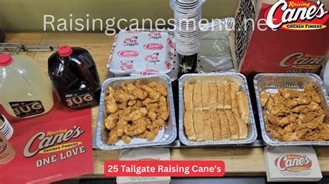 What Is Included In Raising Cane's Tailgate