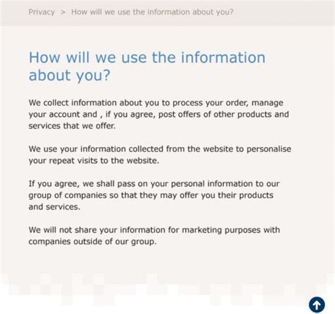 what is included in the initial privacy notice