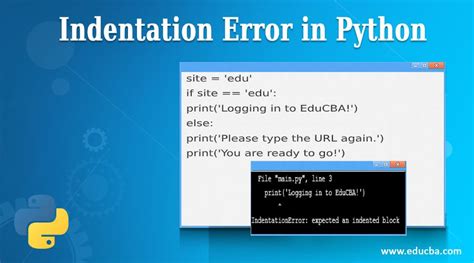 what is indentation error in python with example