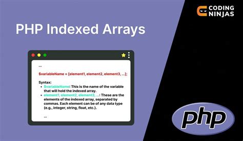 what is indexed array in php