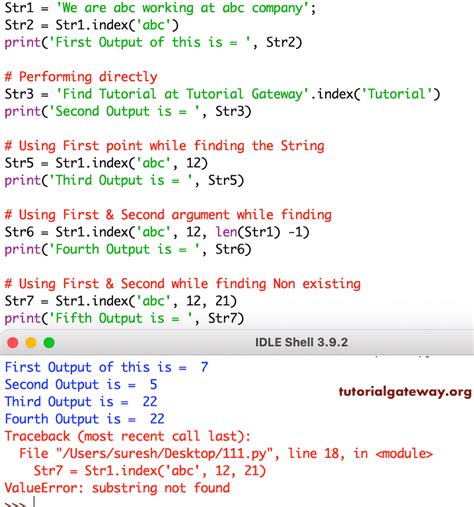 what is indexing in python with example