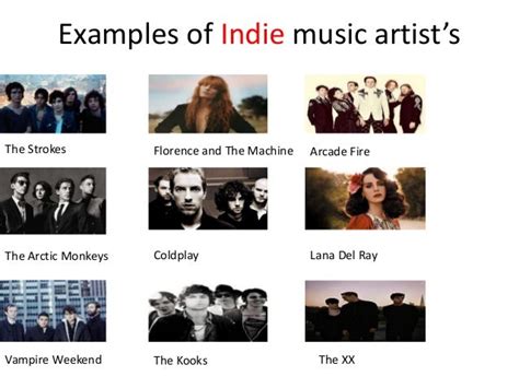 what is indie rock examples