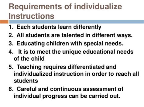 what is individualized instruction in education